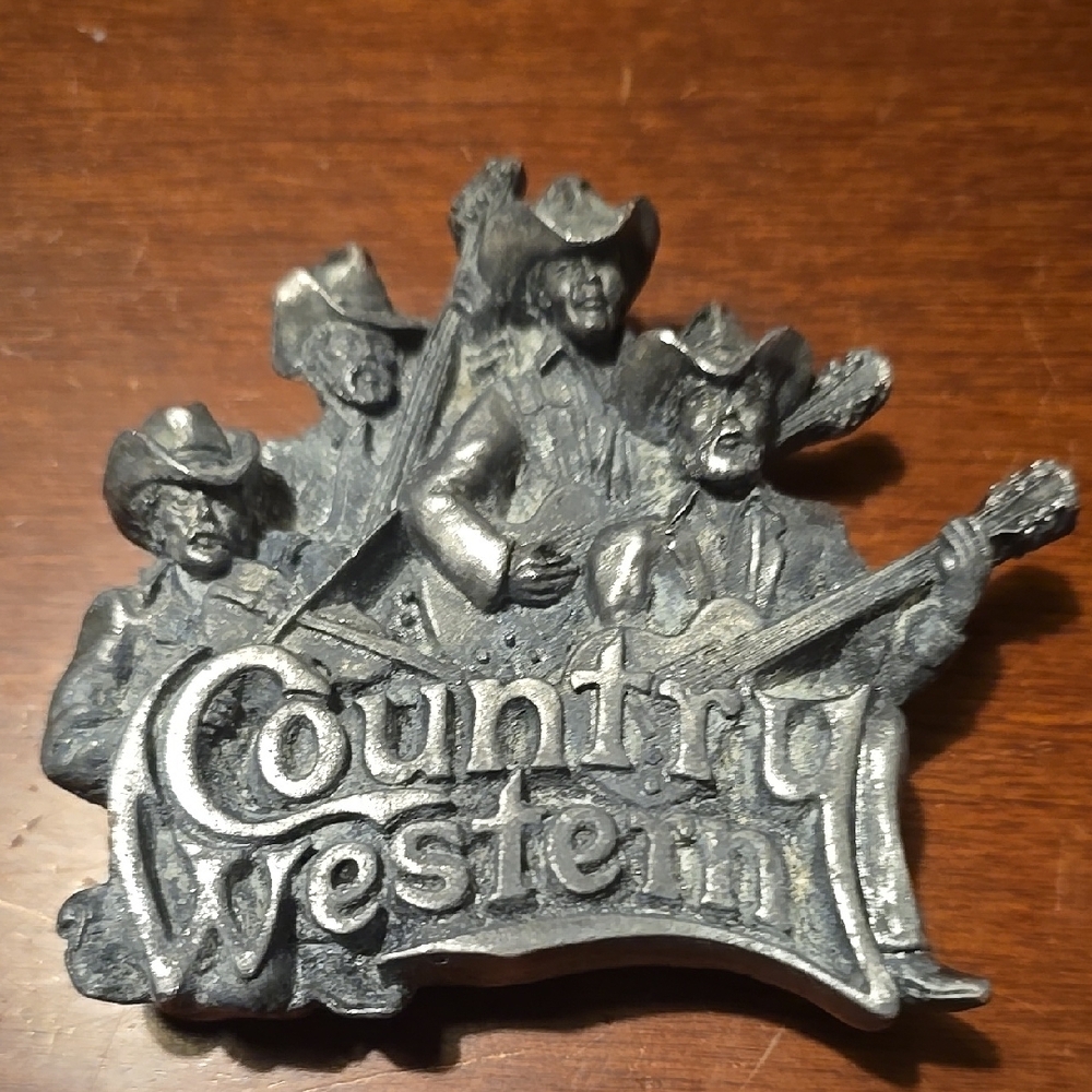 Vintage 1981 Country Western Belt Buckle